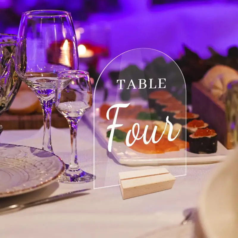 

2/4/5 шт., деревянные подставки для украшения стола