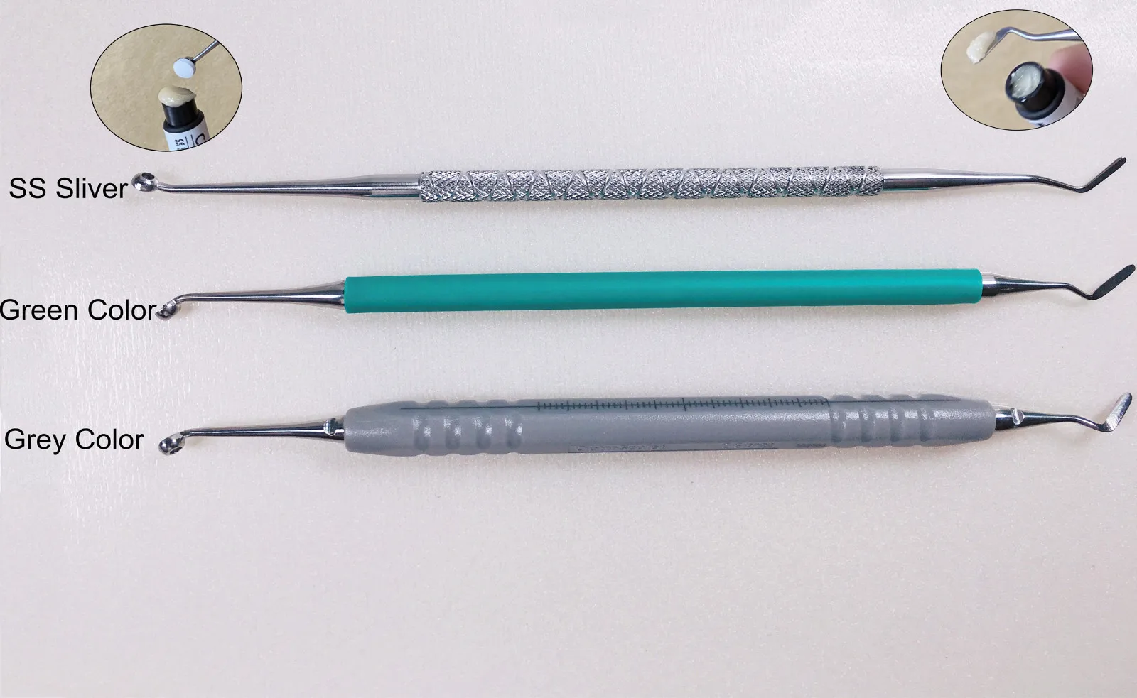 

Dental Composite Light Cure Resin Handle 3Types And Foam Pads--Large+Small