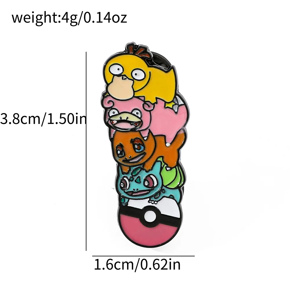 Эмалированные булавки с изображением покемонов аниме-игра Пикачу Eevee креативные