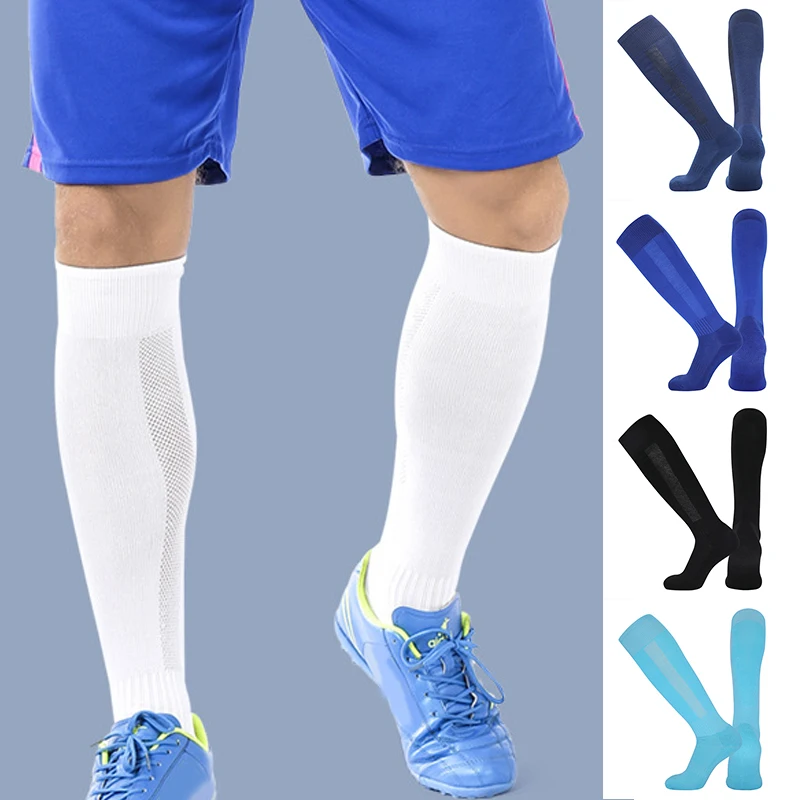 

1 Pair Football Sports Socks Breathable Compression Socks Long Knee Kids Legging Stockings Non Slip Ankle Adults Children Sock