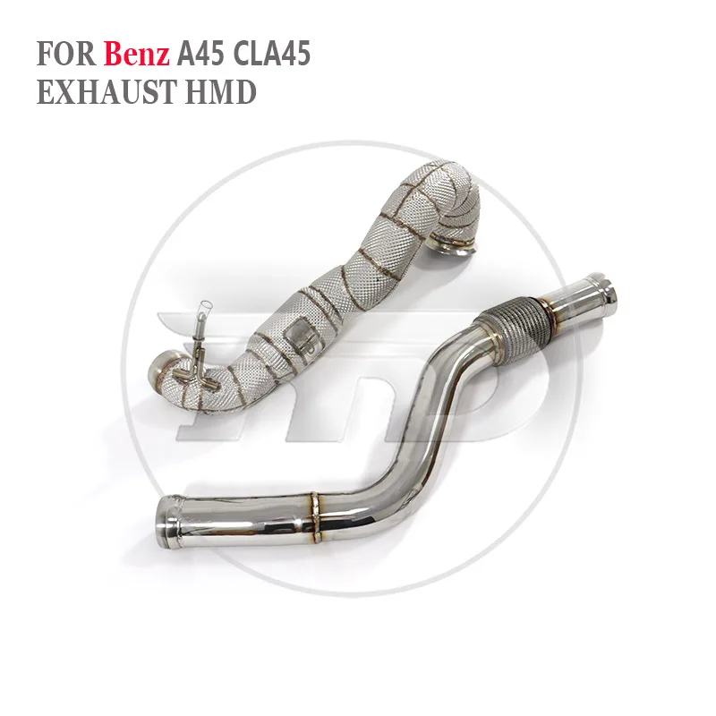 

HMD Car Accessories Exhaust Manifold for Benz A45 CLA45 With Catalytic Converter Header Catless Downpipe Auto Replacement Parts
