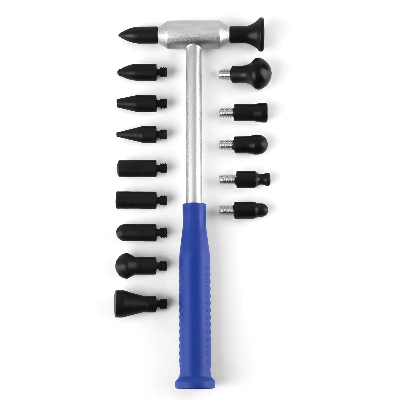 

Набор Инструментов Для Удаления Вмятин PDR: 100% Алюминиевый Молоток С 6/15 Сменными Насадками M8 - Инструмент Для Беспокрасо...