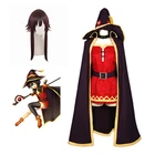 Божье благословение этому замечательному миру коносуба мегумин плащ платье униформа Праздничная Вечеринка Аниме Косплей Костюм парик костюм