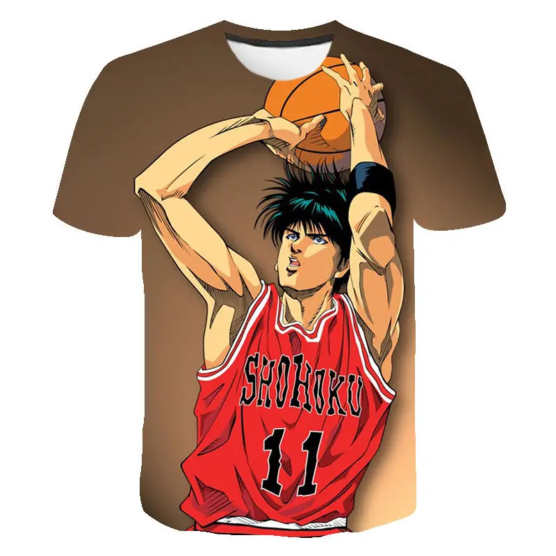Модная летняя Горячая Распродажа аниме Slam Dunk футболка с 3D принтом стильная