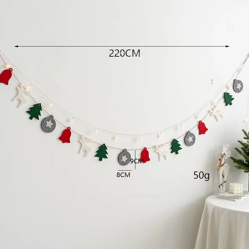 Рождественские фетровые украшения