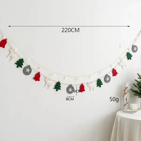 Рождественские фетровые украшения