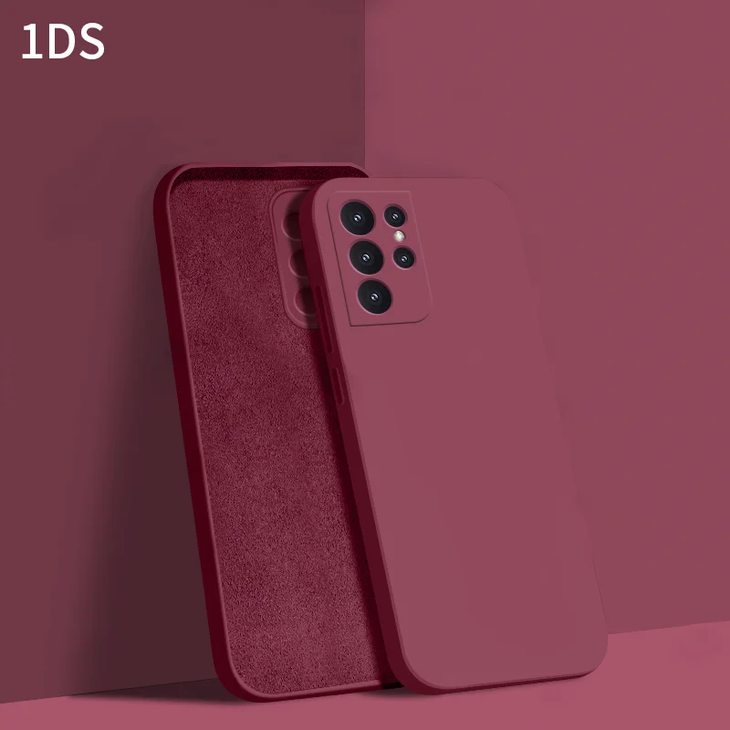 

Original Square Liquid Silicone Case For Samsung Galaxy S21 S20 S10 S9 Ultra Plus FE A72 A71 A70 A52 A51 A50 A42 A32 4G 5G Cover