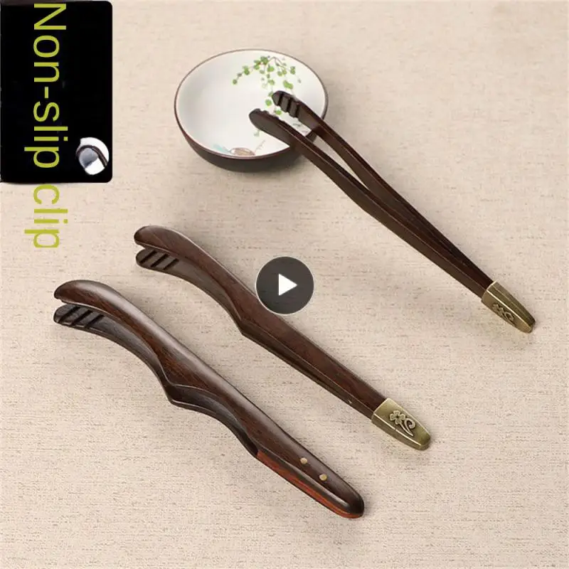 

Fall-proof Teacup Clip Wear-resistant Convenient Tea Tweezers Single Or Multiple Non-slip Sawtooth Bamboo Wooden Tea Clips