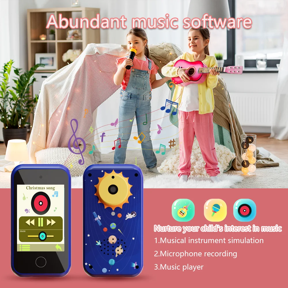 Детская Умная игрушка детская камера с будильником календарем mp3 подходит для