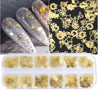 q1qd christmas nails studs for christmas special nail sequins snowflake bells stars nail decoration thin patches designer
