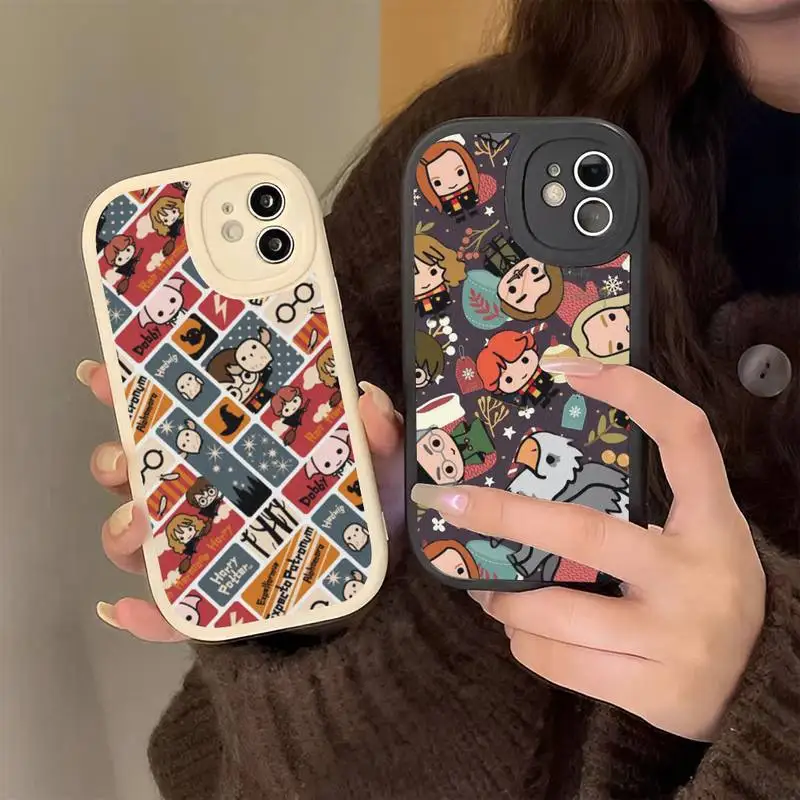

Cartoon Design P-Potters Phone Case for iPhone 13 12 11 14 Pro Max Xs X Xr 7 8 Plus Se 2022 Hard Leather silicone Cover