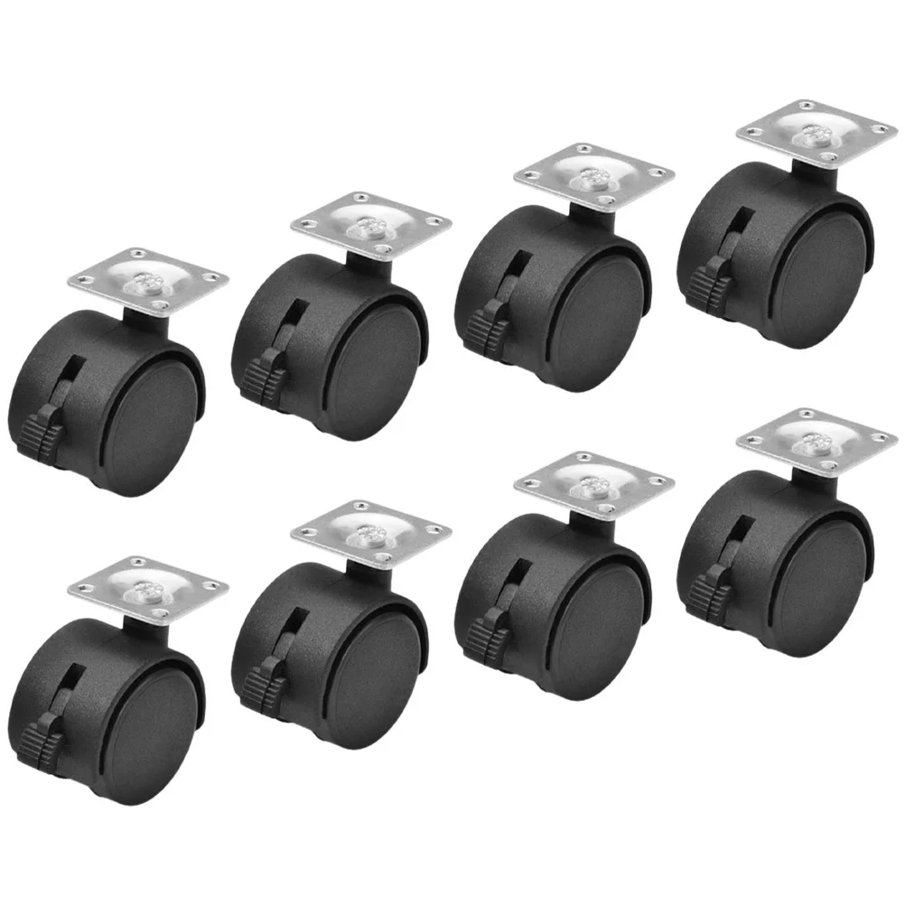 

8 Pcs Office Furniture Casters Caster Wheels Wheels Shelving Roller Walker Plastic Desk WheelCaster Wheels Replacement