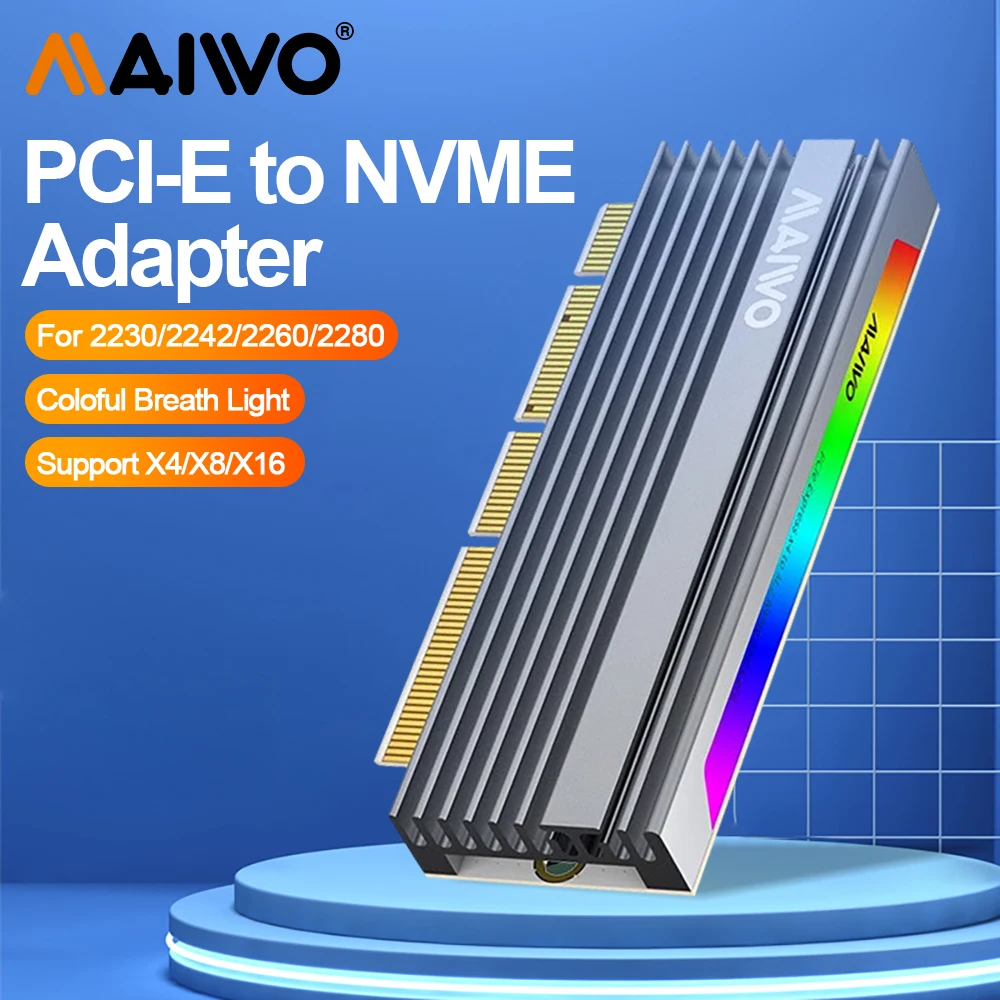 Maiwo KT058/KT058B Адаптер M.2 NVMe к PCIe