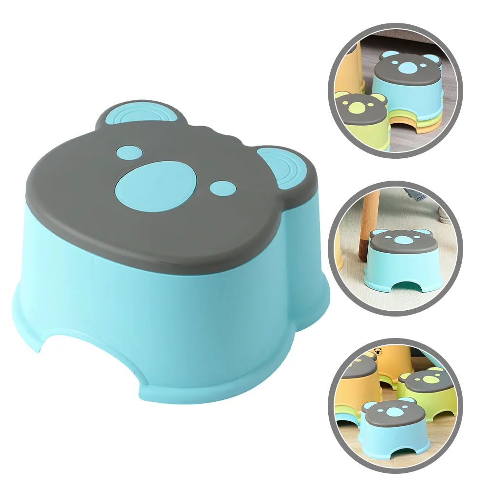 

Small Bench Kids Seat Household Low Stool Thickened Plastic Children's Cartoon Non-slip