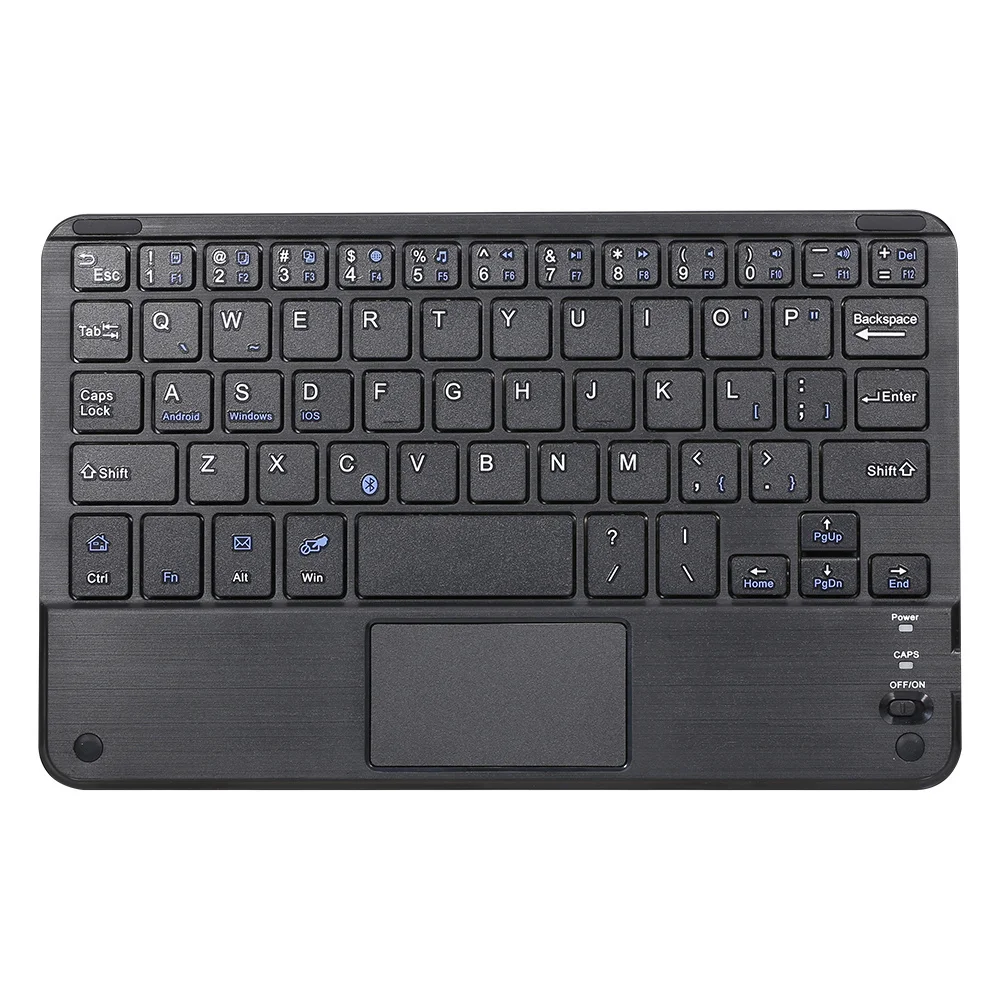 

Wireless BT 3.0 Keyboard 59 Keys Ultra-slim Mini BT Keyboard Touch Pad Support for Android Windows iOS for Laptop Phone Tablet