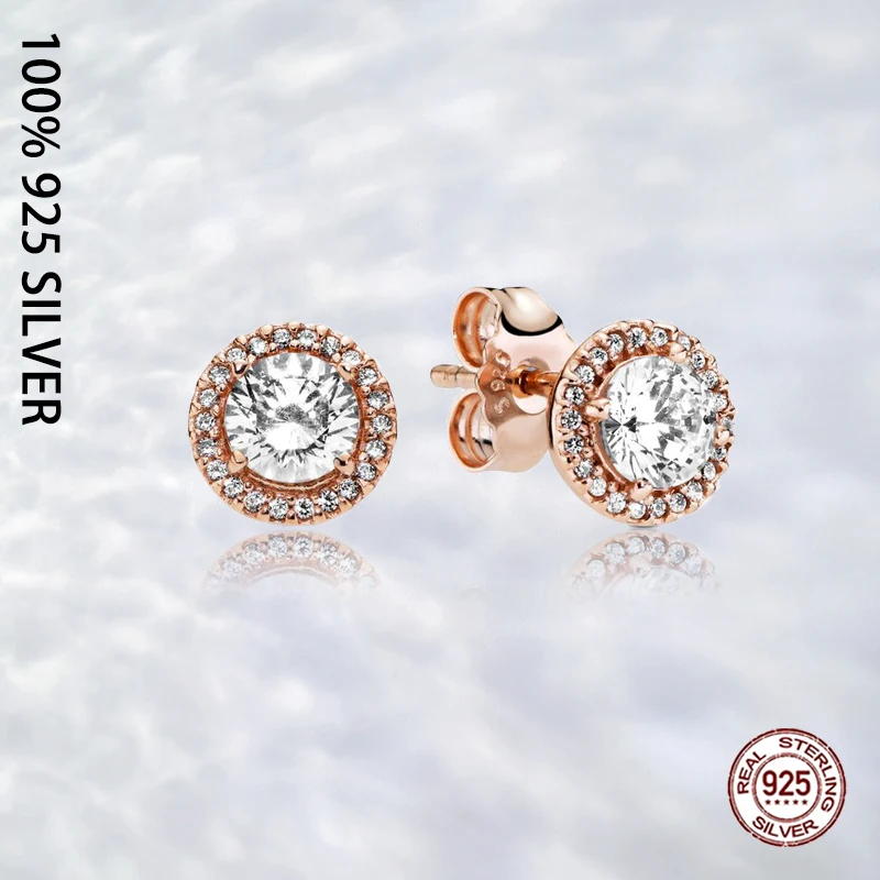

Женские круглые серьги-гвоздики из серебра 925 пробы