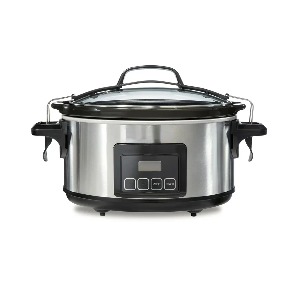 

Stay or Go Programmable Slow Cooker, 6 Quart, Stainless Steel, 33561