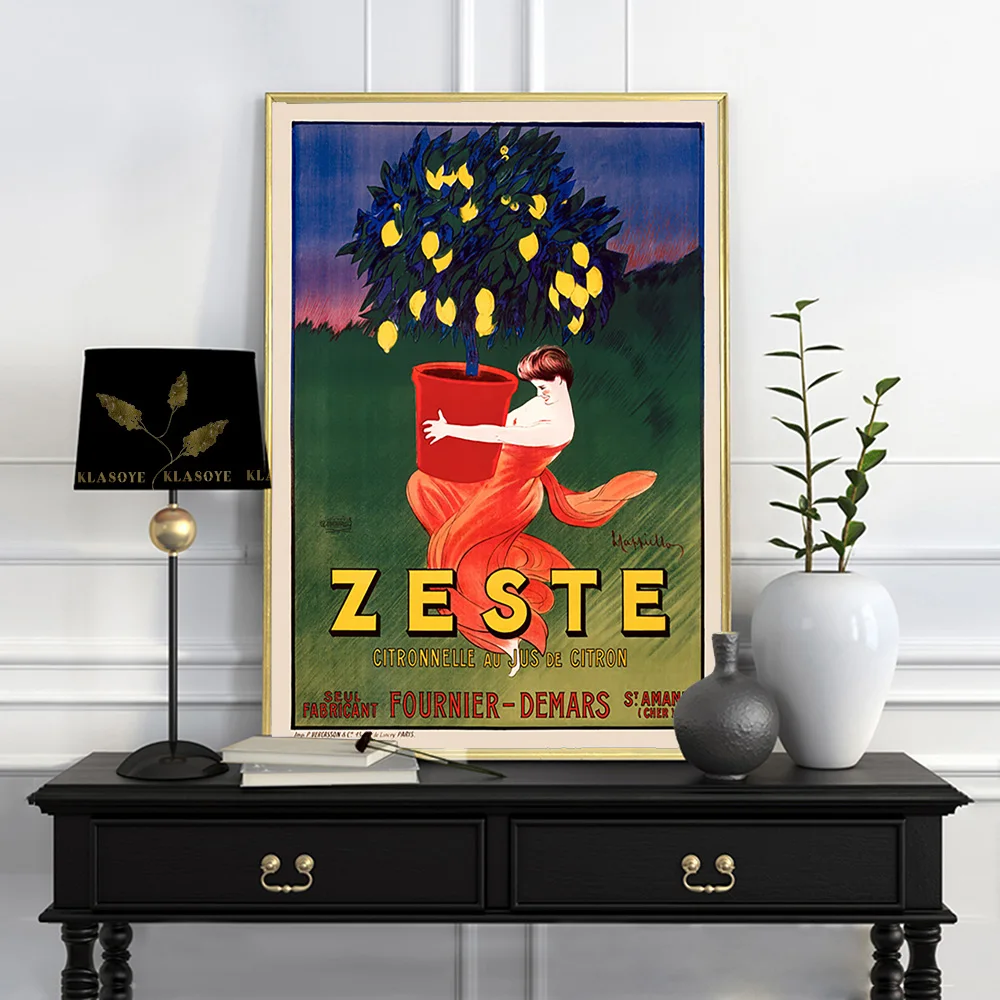 

Zeste винтажный постер Leonetto Cappiello Art New, рекламная печать на холсте, живопись, Декор, Настенная картина