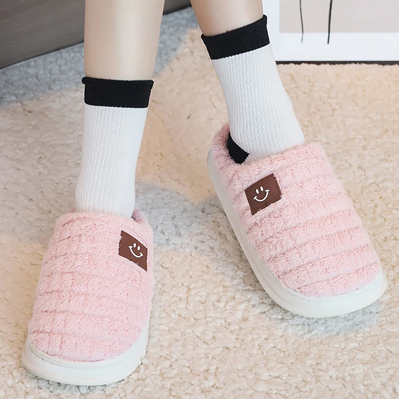 

Women's Slippers Memory Foam Home Winter Furry Elasticized Shoe Body Slip On Cute Platform Plush For Family 2023