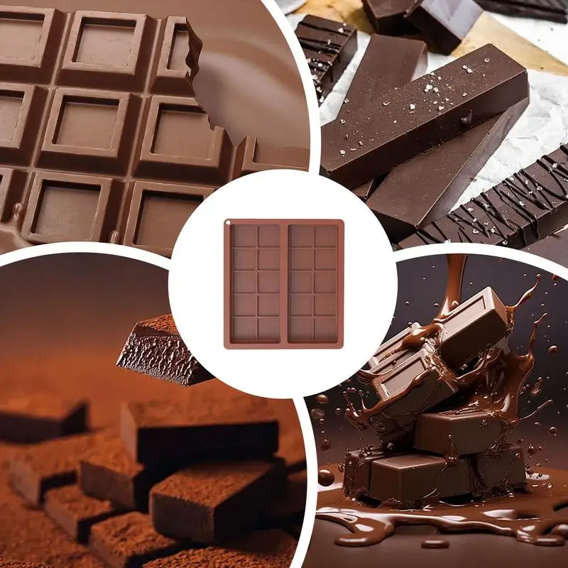 Форма для шоколадных батончиков глубокая силиконовая форма конфет