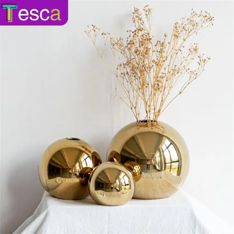 

Light Luxury Hydroponic Vases Crafts Sphere Decoration Ornaments Vase Celebration Decoration Gifts Ornament Gift Home Decoration