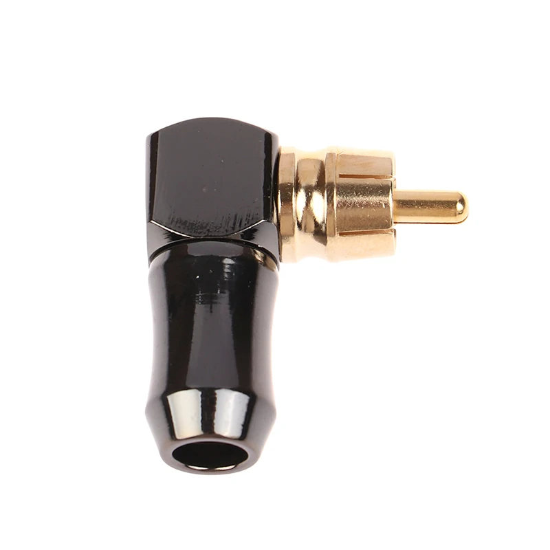 

RCA Male Plug Video Connector Soldering Gold Plated Right Angle RCA Plug RCA Screw Terminal Connector
