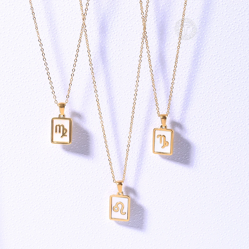 

12 знаков зодиака ожерелье с подвеской для женщин мужчин цвет Овен Лев Прямая поставка 12 созвездий ювелирные изделия для мужчин HKP655