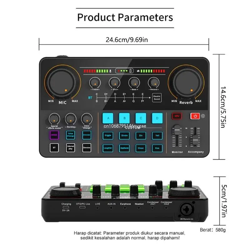 Профессиональная живая звуковая карта высококачественная записывающая плата
