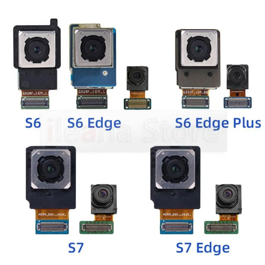 Original Main Front Camera For Samsung Galaxy S6 Edge Plus G920F G925F G928F S7 Edge G930F G935F Rear Back Camera Flex Cable
