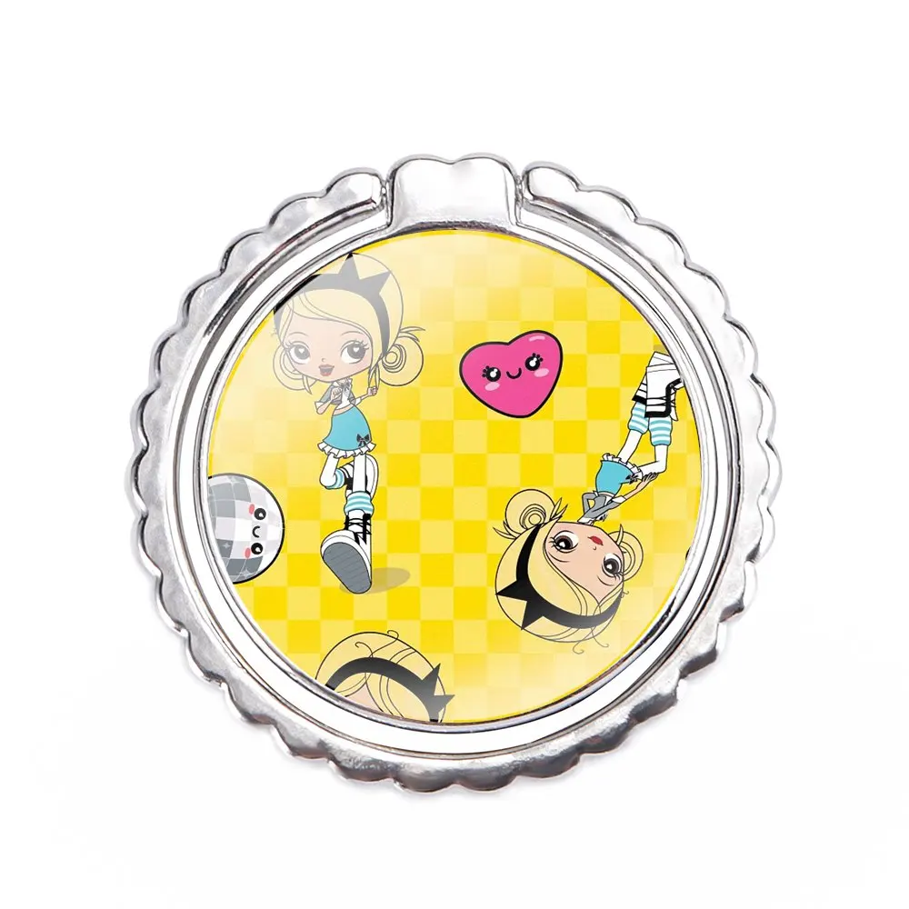 Вращающееся кольцо на палец фотодержатель подставка Биткоин Ahegao Harajuku мультфильм