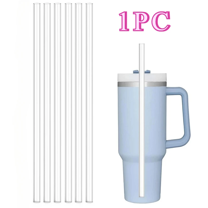 

Многоразовые соломинки MOONBIFFY, прозрачные, 12 дюймов