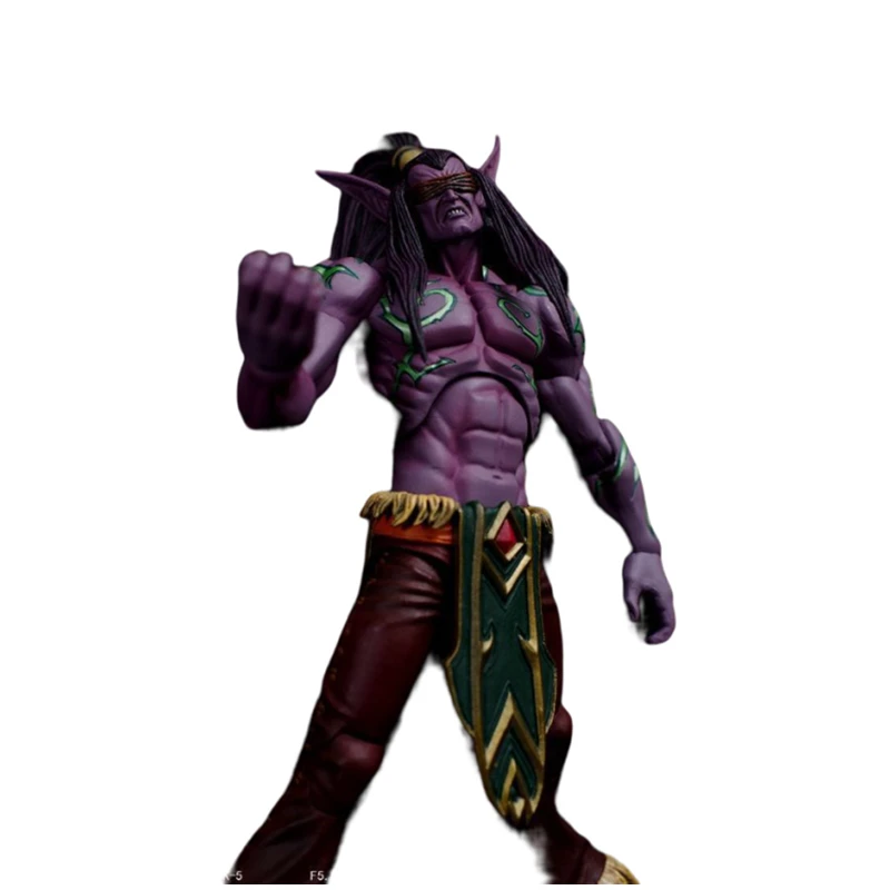 

Фигурка Neca World of Warcraft Illidan Stormrage Game, 18 см, внешняя фигурка Acton, фотоорнамент, подарки, игрушка