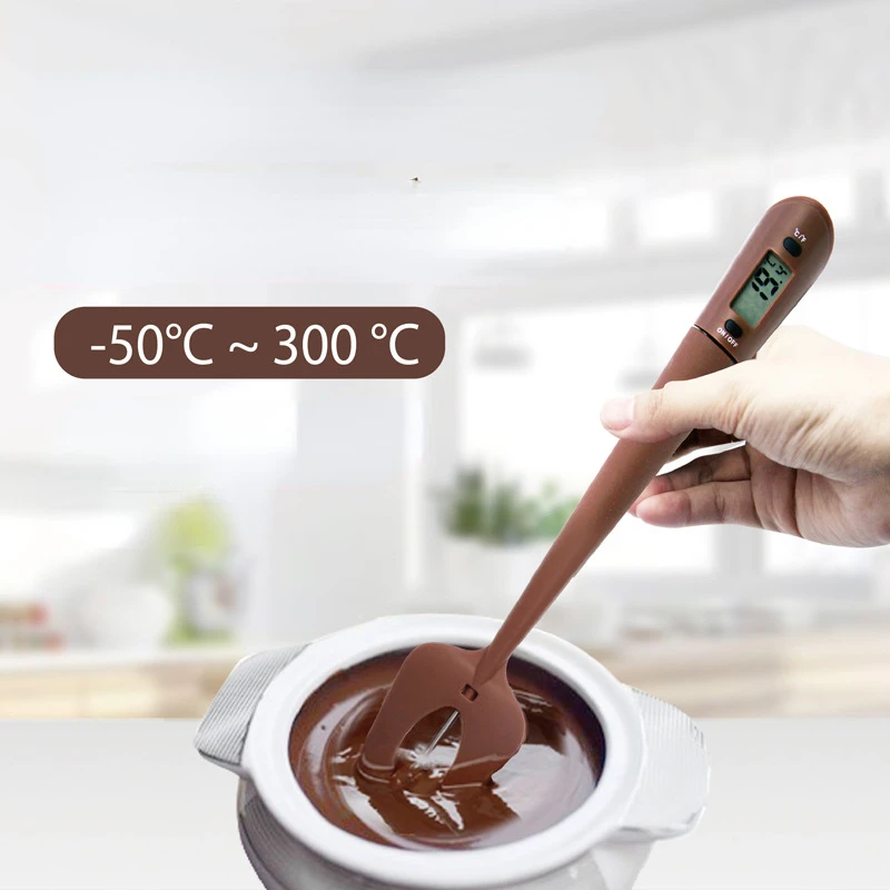 

Цифровой лопатка, термометр для приготовления шоколада, датчик температуры пищи, силиконовый шпатель, скребок для печенья, торта, выпечки т...