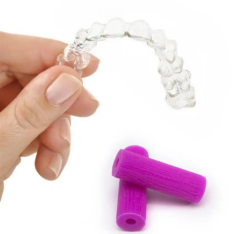 

12Pcs Silicone Teeth Stick Bite Tooth Chew Aligners Orthodontic Aligner Chewies Invisable Braces Aligners (Random Color Flavor )