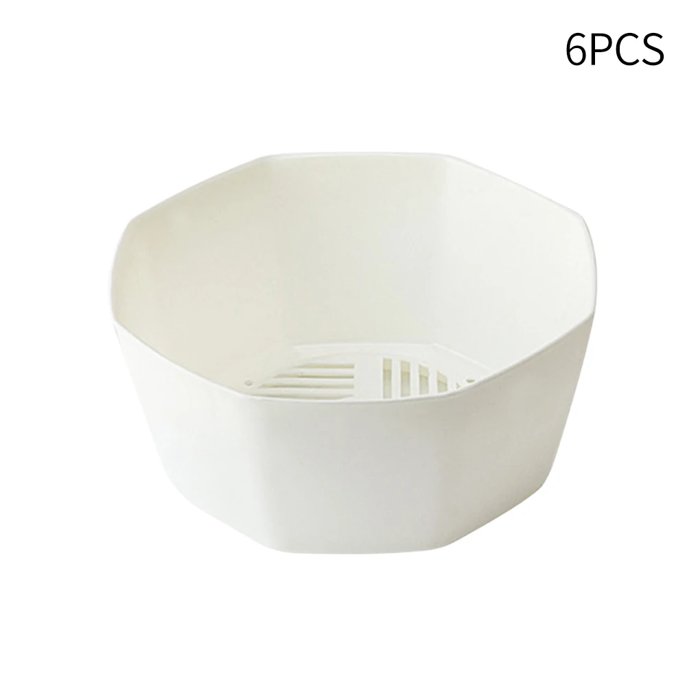 

6pcs Round Balcony Garden With Drainage Hole Succulent Indoor Plants Bonsai Nordic Style Home Decor Flower Pot Tabletop Modern