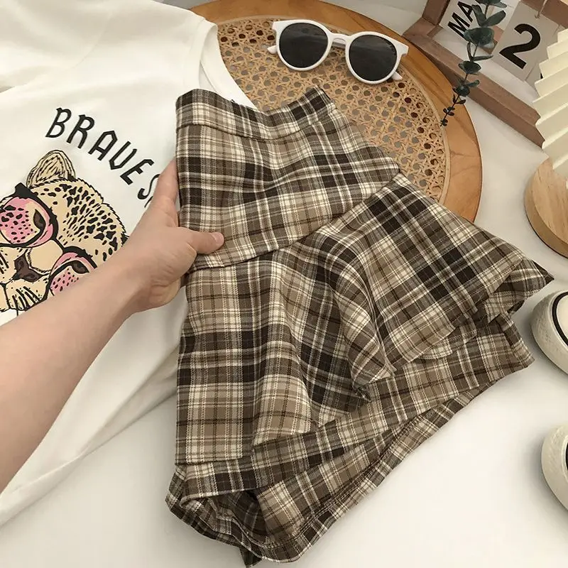 Мини-юбка с высокой талией в американском стиле