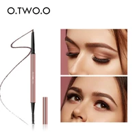 eyebrow pencil double ended ultra fine triangular automatic rotation waterproof sweat proof long lasting not smudged wsywzh 009