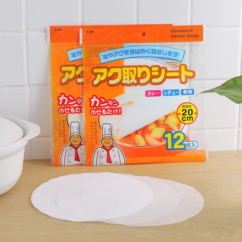 Одноразовая впитывающая масло бумага для супа фильтр здорового масла кулинарные