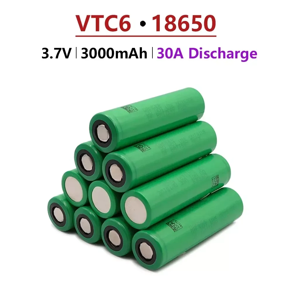 

2022 Ons VTC6 18650 3.7V 3000Mah Li-Ion Oplaadbare Batterij 30A Ontlading, E-Sigaret Speelgoed Gereedschap Zaklamp