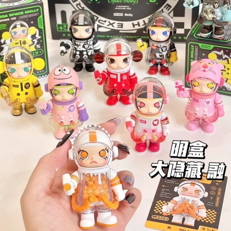 Горячая подлинная фигурка Mega Space Molly 100% Series 02-B Blind Box1 Mystery Box эксклюзивная коллекция