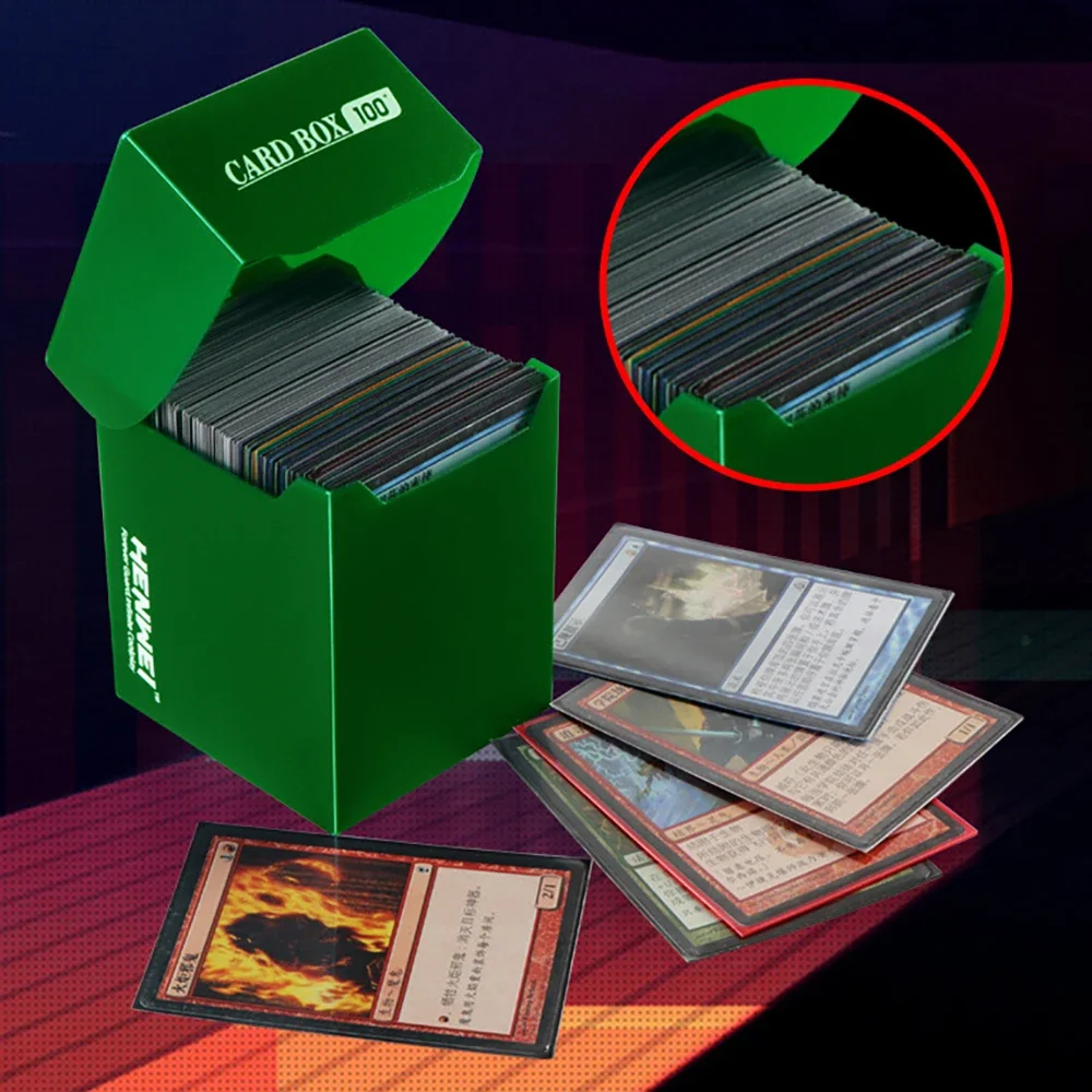 Фото Портативный кейс для карт TCG/OCG из полипропилена, большой объем, более 100 карт, разные цвета, для MTG/PKM/YGO/Gathering, с разделителями №1