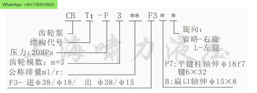 Гидравлический насос CBTt-F316F3P17 CBTt-F304/06/10/20/25 F3P17