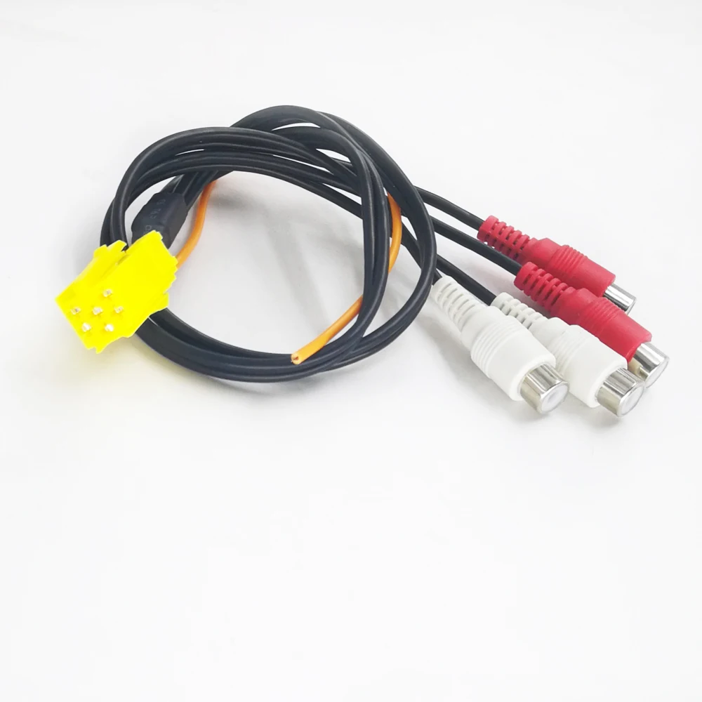

Biurlink MINI ISO 6-контактный 4-х шиншевый кабель RCA-кабель 4RCA линия для Peugeot Volkswagen Skoda Ford в VDO Becker