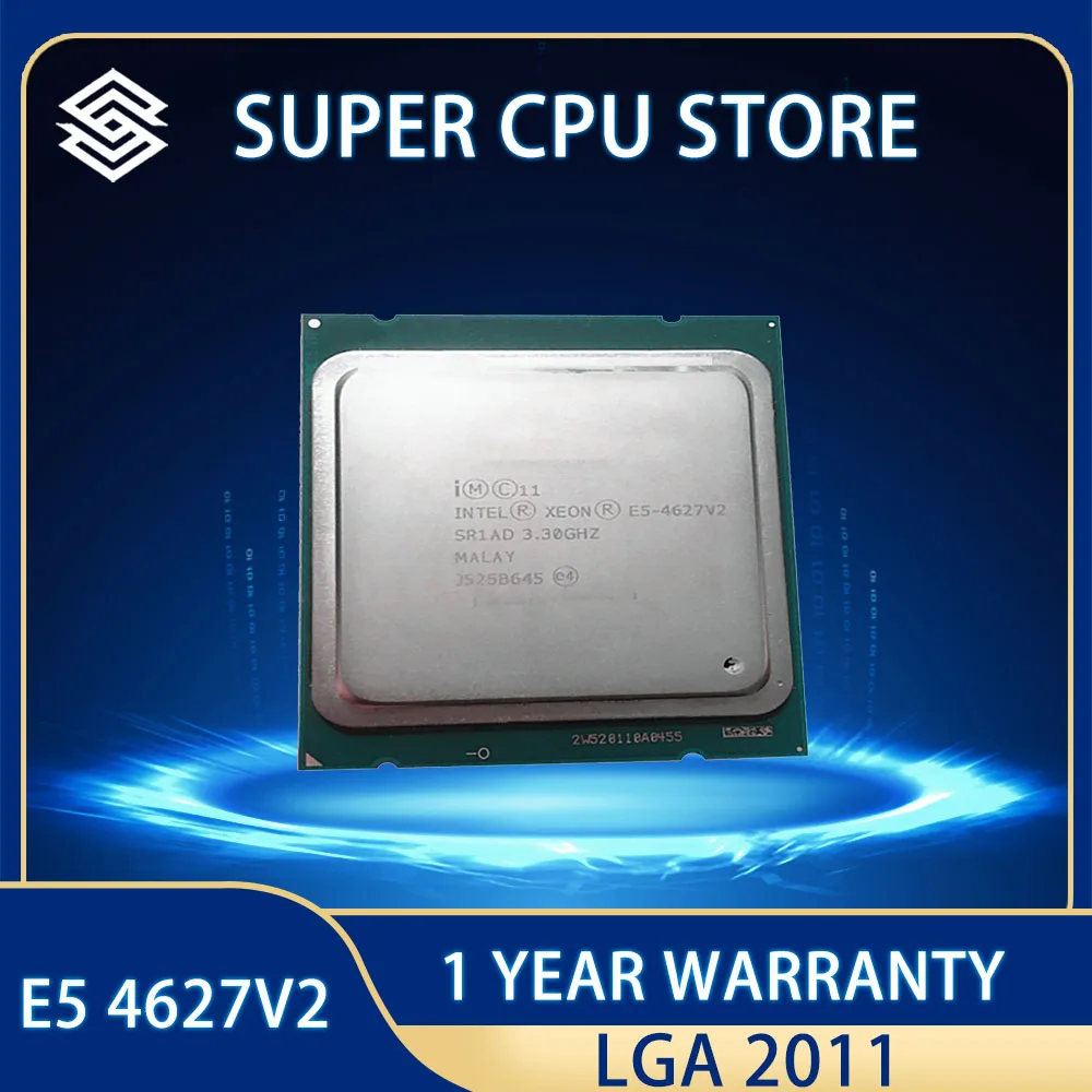 E5-4627V2 оригинальный Intel Xeon E5 4627V2 3,3 ГГц 8 ядер 16 Мб SmartCache E5 4627 V2 FCLGA2011 130W E5-4627 V2