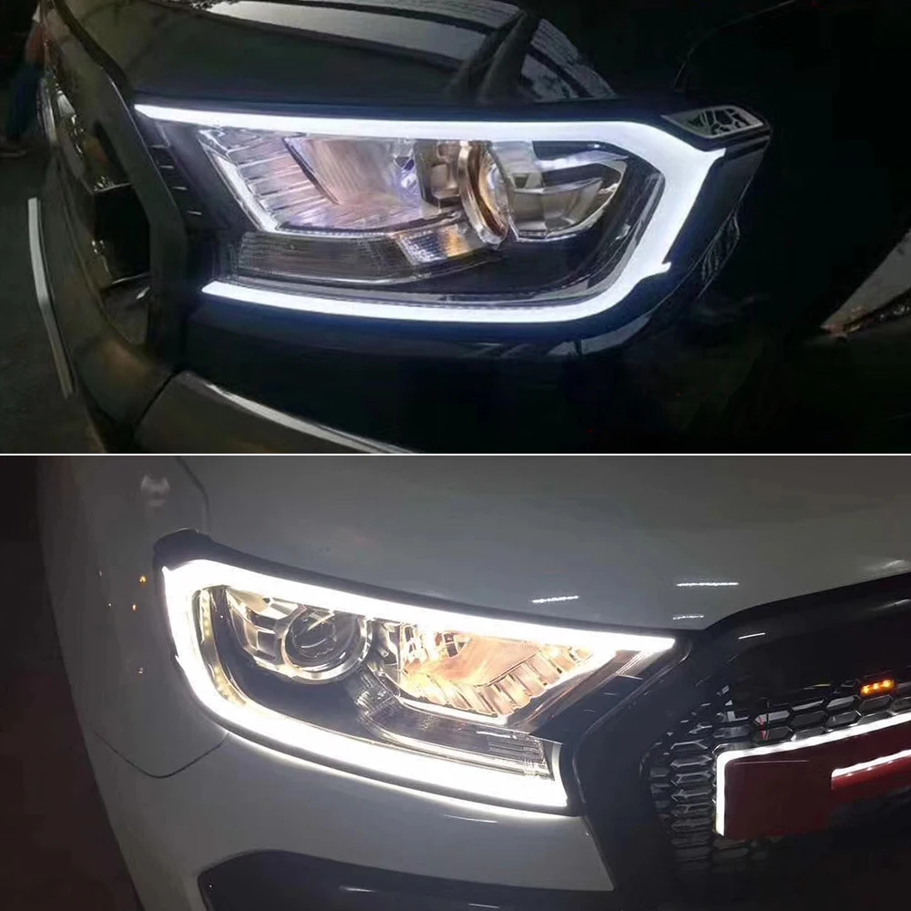 

LED DRL for Ford Ranger/Everest Light Brow Car Light Headlamp Headlight Cover Daytime Running Light 2015 2016 2017 2018 2019