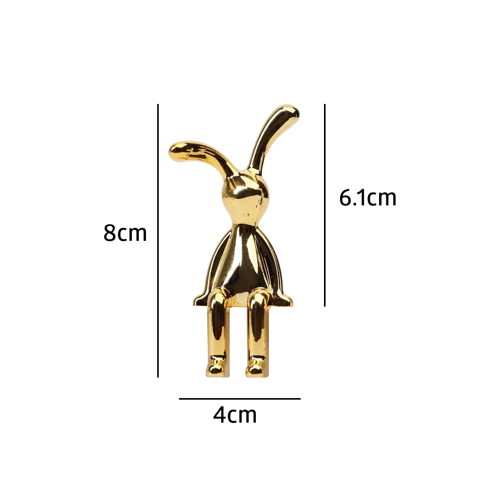 Мини пластиковые статуэтки кроликов