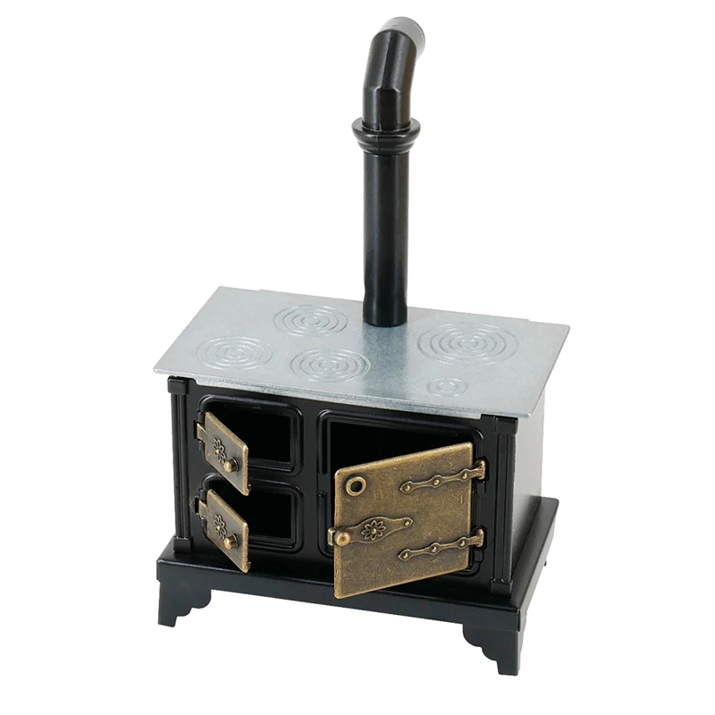 

1:12 Scale Mini Stove Chimney Model Dollhouse Miniature Accessories Kitchen Toy Doll House Furniture Decoration