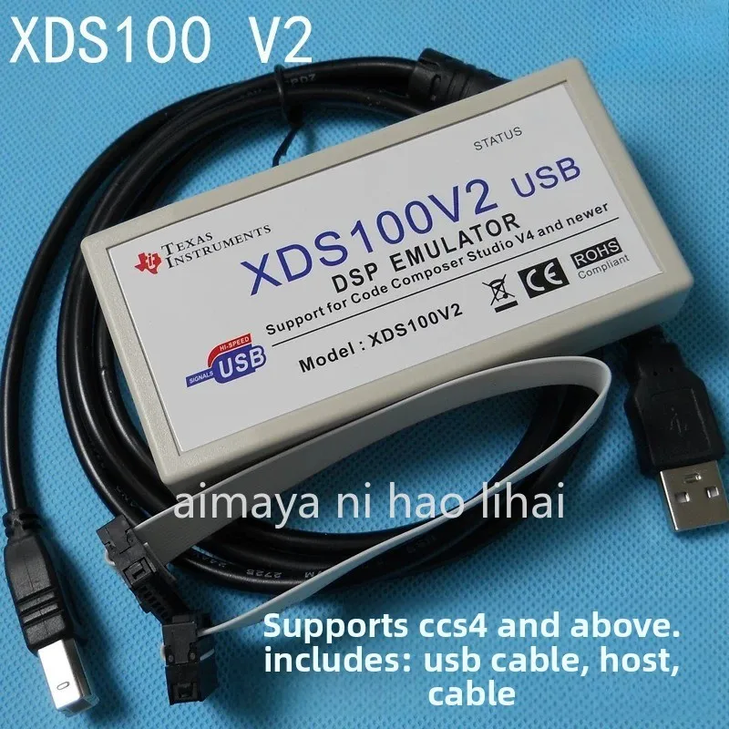 Фото Эмулятор XDS100V2 V3 TI DSP ARM, кабель для загрузки и прошивки, USB2.0, поддержка CCS4 №2