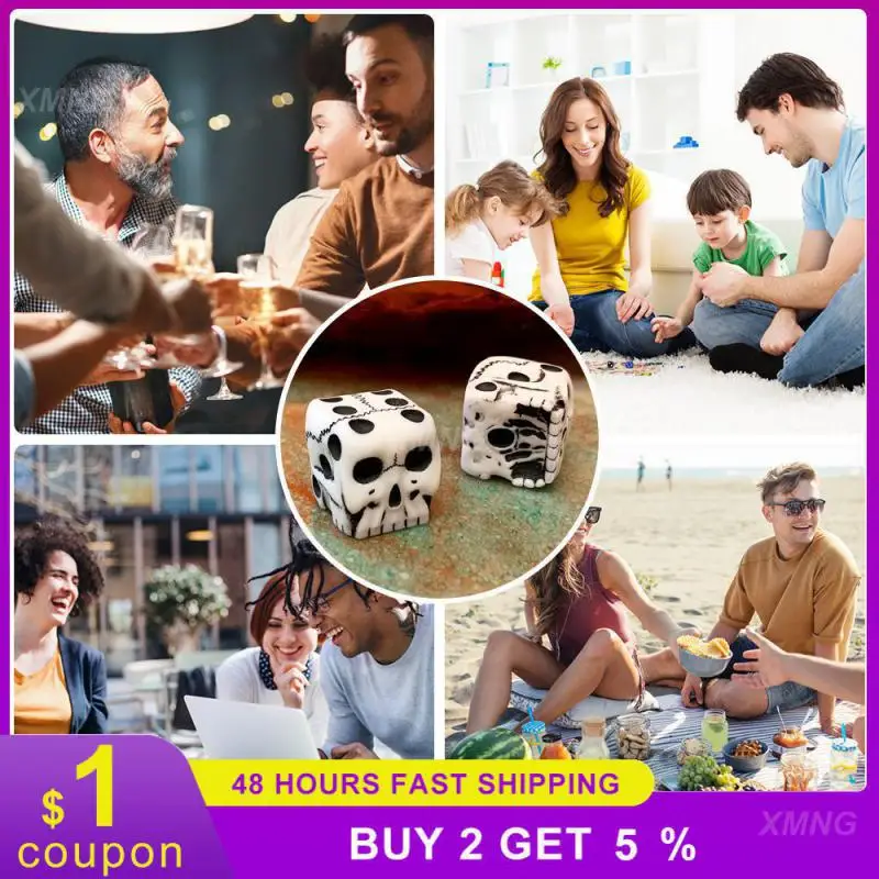 

Белый череп, игральные кости ручной работы, новый фестиваль, искусственная игра, игрушки для досуга, настольная игра, игральные кости с пересечением границ, забавные кости