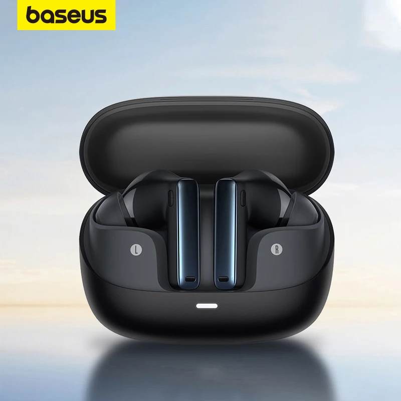 Baseus-보위 M2s ANC 이어폰 블루투스 5.3 하이브리드-48dB 소음 제거 무선 헤드폰, 3D 공간 오디오 이어 버드 지원